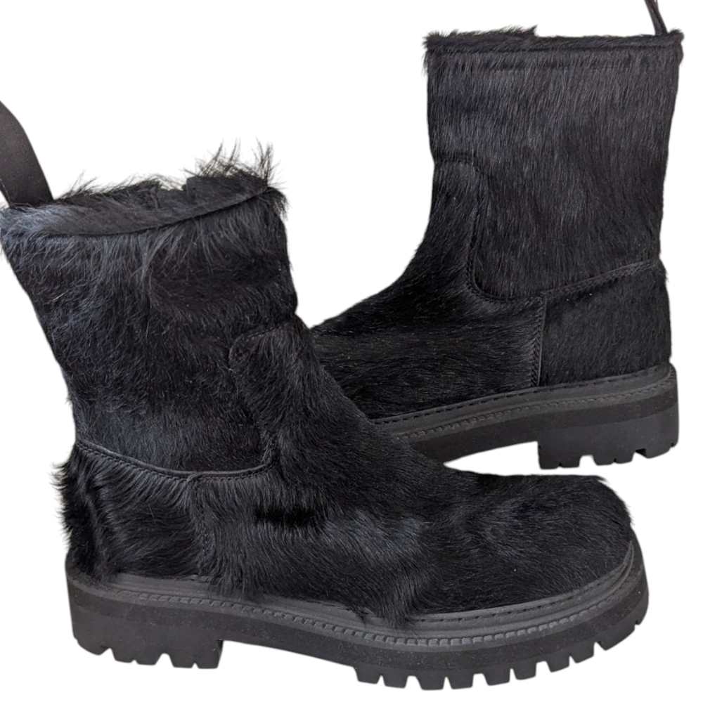 Camperlab Ankle-Boot Unisex Eki.. Calf Hair Black Boots.. Size...Men 41/US 8 - Picture 2 of 10